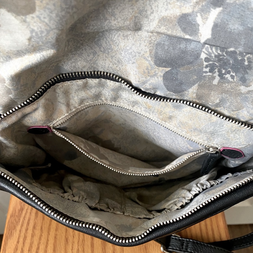 ELLIOTT LUCCA Black Pebbled Woven Leather Shoulder‎ Bag - Picture 6 of 12